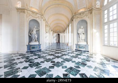 Venaria Reale, Italy - luxury interior old royal palace. Gallery