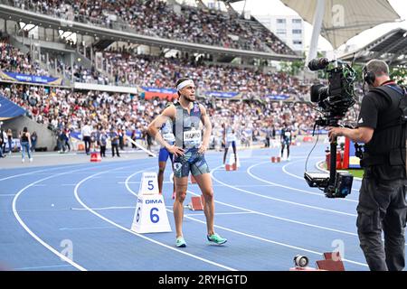 Wilfried Happio during the Meeting de Paris Wanda Diamond League 2023 athletics event on June 9, 2023 at Charlety stadium in Paris, France. Photo Victor Joly / DPPI Stock Photo