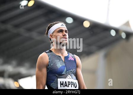 Wilfried Happio during the Meeting de Paris Wanda Diamond League 2023 athletics event on June 9, 2023 at Charlety stadium in Paris, France. Photo Victor Joly / DPPI Stock Photo