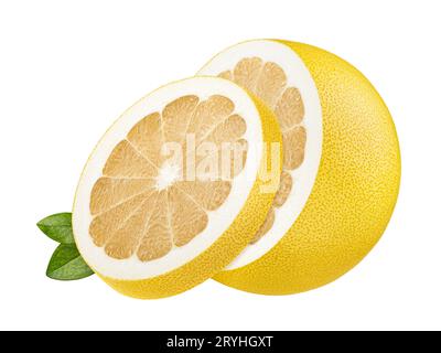 Pomelo isolated on white background Stock Photo