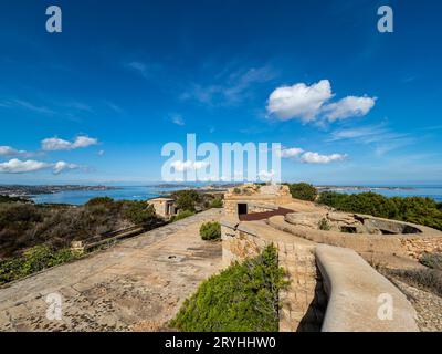 The military base of Capo D'Orso Stock Photo