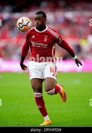 Nottingham Forest's Callum Hudson-Odoi arriving ahead of during the ...