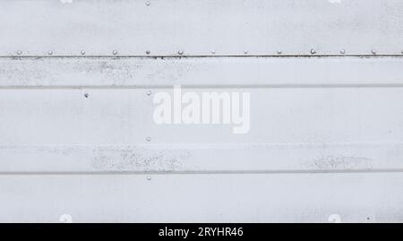 Grunge white painted metal background Stock Photo