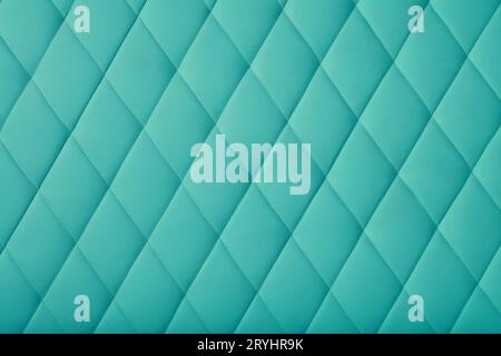 Teal leather upholstery background texture Stock Photo
