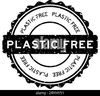 Grunge black recycle word round rubber seal stamp on white background ...