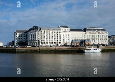 Trouville-sur-Mer Barriere Casino next to the Marina. France, French, Normandy, 2023 Stock Photo