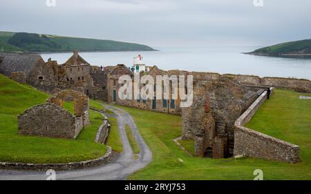 Ruins of ancient castle. Charles fort Kinsale Cork county Ireland. Irish castles Stock Photo