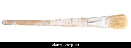 Stain paint brush isolated on white background Stock Photo