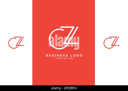 CZ, ZC, Abstract Letters Logo Monogram Stock Vector