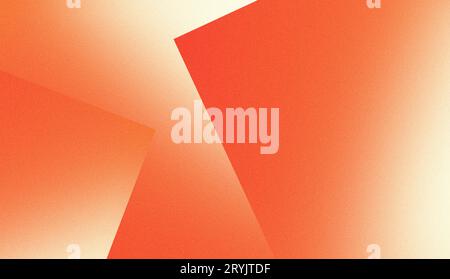Orange abstract geometric pattern with grainy gradient effect, noise ...