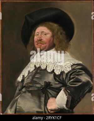 Portrait of a Man, Possibly Nicolaes Pietersz Duyst van Voorhout (born about 1600, died 1650). Frans Hals. 1636-38. Stock Photo