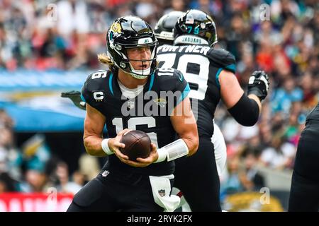 Jacksonville Jaguars' Trevor Lawrence during the NFL International match at  Wembley Stadium, London. Picture date: Sunday October 30, 2022 Stock Photo  - Alamy