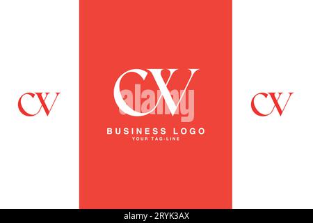 CW, WC, Abstract Letters Logo Monogram Stock Vector
