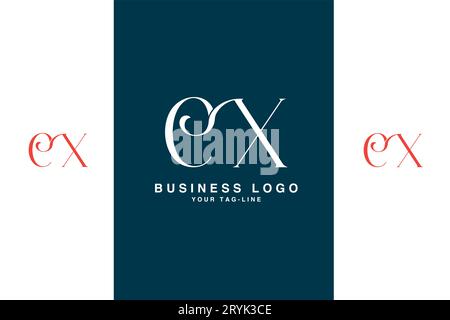 CX, XC, Abstract Letters Logo Monogram Stock Vector