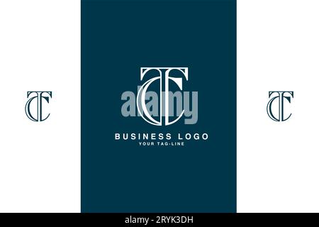 CT, TC, Abstract Letters Logo Monogram Stock Vector