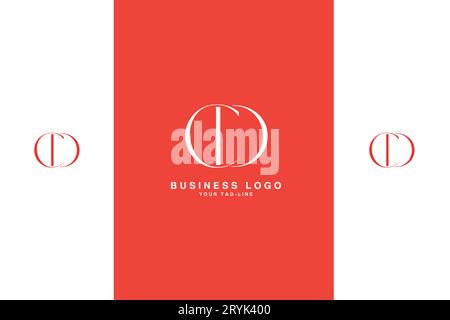 CD, DC, Abstract Logo Design Stock Vector