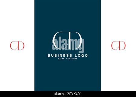 CD, DC, Abstract Logo Design Stock Vector