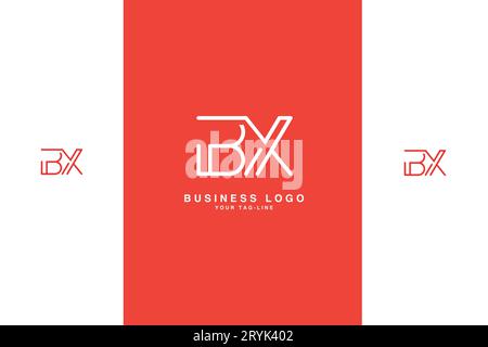 BX, XB, Abstract Letters Logo Monogram Stock Vector