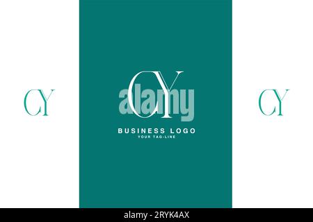CY, YC, Abstract Letters Logo Monogram Stock Vector
