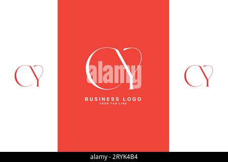 CY, YC, Abstract Letters Logo Monogram Stock Vector
