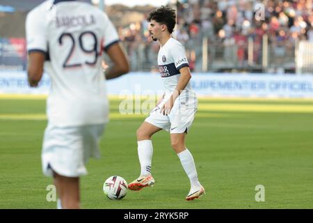 Clermont Ferrand, France. 30th Sep, 2023. Vitinha of PSG during the French championship Ligue 1 football match between Clermont Foot 63 and Paris Saint-Germain (PSG) on September 30, 2023 at Stade Gabriel-Montpied in Clermont-Ferrand, France - Photo Jean Catuffe/DPPI Credit: DPPI Media/Alamy Live News Stock Photo