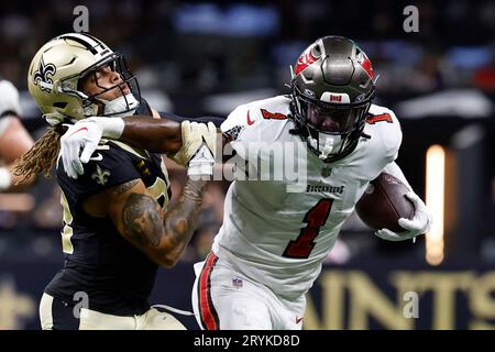 New Orleans Saints safety Tyrann Mathieu runs during the first