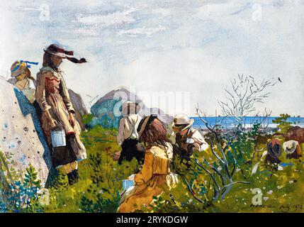 Berry Pickers by Winslow Homer. Original from The National Gallery of Art. Stock Photo
