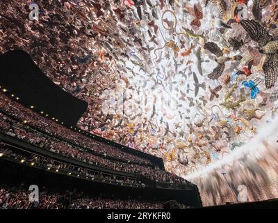 Las Vegas, USA. 30th Sep, 2023. LAS VEGAS, NEVADA - SEPTEMBER 30: Atmosphere during 'U2: Achtung Baby Live at Sphere' on September 30, 2023 in Las Vegas, Nevada. Photo: Amiee Stubbs/imageSPACE/Sipa USA Credit: Sipa USA/Alamy Live News Stock Photo