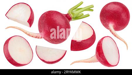 Radish isolated on white background Stock Photo