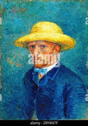 Vincent van Gogh's Portrait of Theo van Gogh famous painting. Stock Photo