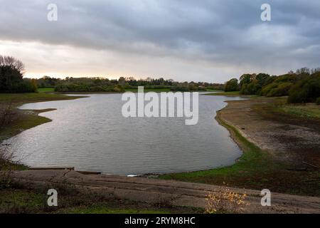 View of Bewl Water reservoir in autumn, Kent, England Stock Photo