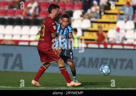 Nicolo Buso (Lecco) and Simone Branca (Cittadella) during the Serie B ...