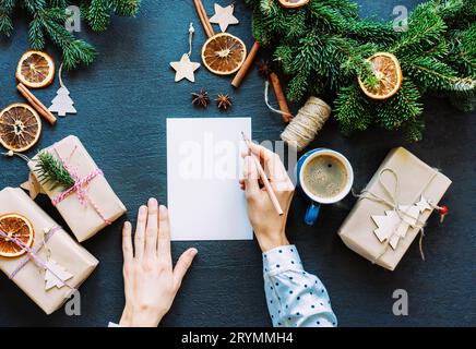 On a blank form, a place to write goals for the new year. Stock Photo