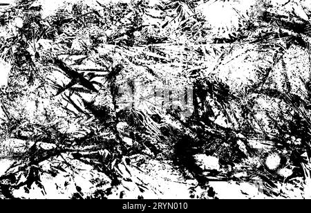 Background with distressed effects scratches, dirt, and a vintage stamp pattern on an old wall. Flat vector illustration isolated Stock Vector