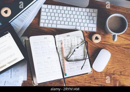 Close-up of a workplace Stock Photo