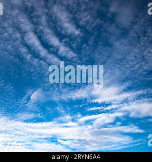 Highly detailed blue cloudy sky background Stock Photo