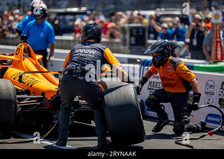 INDYCAR Series: May 26 Pit Stop Competition Stock Photo