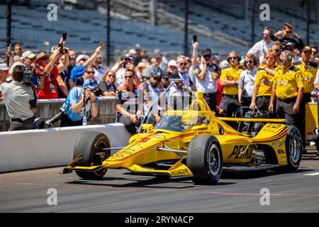 INDYCAR Series: May 26 Pit Stop Competition Stock Photo