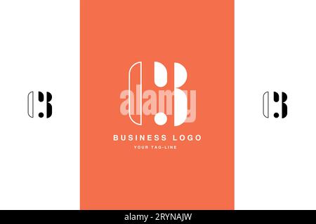 CB, BC, Abstract letters Logo Monogram Stock Vector