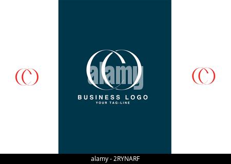 CO, OC, Abstract Letters Logo Monogram Stock Vector