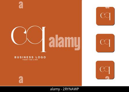 CQ, QC, Abstract Letters Logo Monogram Stock Vector