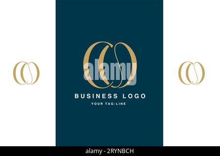 CO, OC, Abstract Letters Logo Monogram Stock Vector