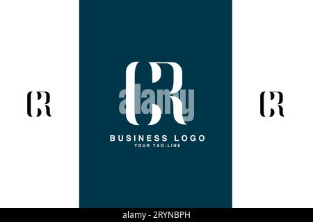 CR, RC, Abstract Letters Logo Monogram Stock Vector