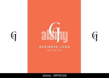 CJ, JC, Abstract Letters Logo Monogram Stock Vector