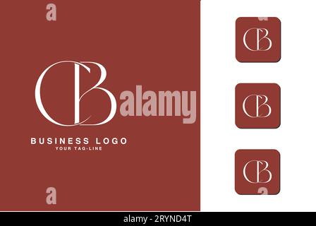 CB, BC, Abstract letters Logo Monogram Stock Vector
