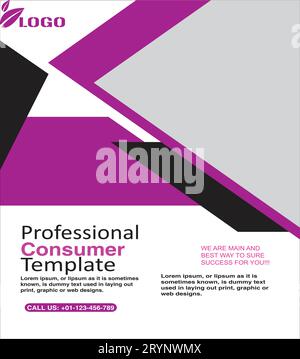 An outstanding innovative Corporate Professional Consumer Template flyer Stock Vector