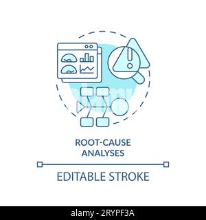 Root cause analysis blue concept icon Stock Vector Image & Art - Alamy