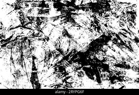 Vintage paper overlay featuring grain, scratches, and cracks old, distressed background effect. Flat vector illustration isolated Stock Vector