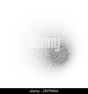 Shadow effects with grain, noise, and dot patterns. shade in black gradient with stipple, sand texture. Flat vector illustrations isolated in backgrou Stock Vector