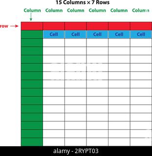 Table Layout, 4 Different pink color Table Format, Vector, Creative Table Layout Stock Vector